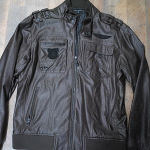 *Vintage* Affliction Bomber Jacket, Men's XL, Brown